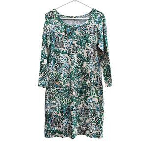 Lilly Pulitzer Corine Dress in Sea Oat Escapades Zebra Cotton Women's Medium
